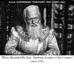 Ro-Zan, Supreme Leader of Krypton's Ruling Council, circa 1951