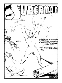 'The Superman' Alternate Cover sketch by Shuster