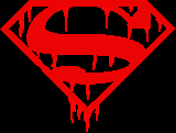 bleeding S-'shield' by Dan Jurgens TM DC Comics