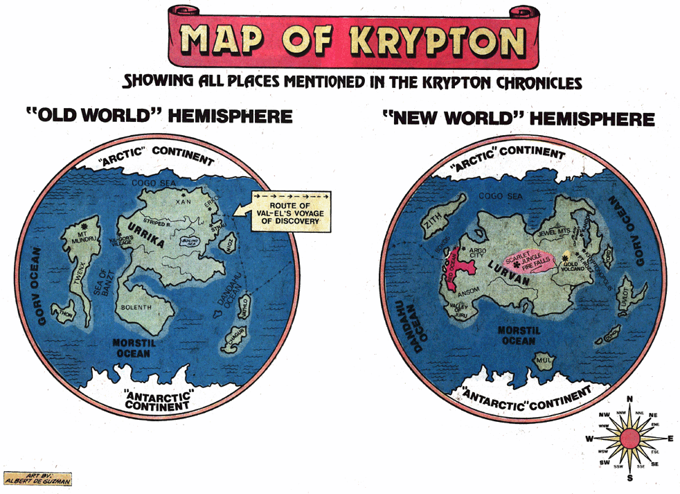 Map of Krypton